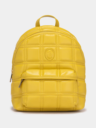 ALYSSA Yellow backpack with quilted effect - 1