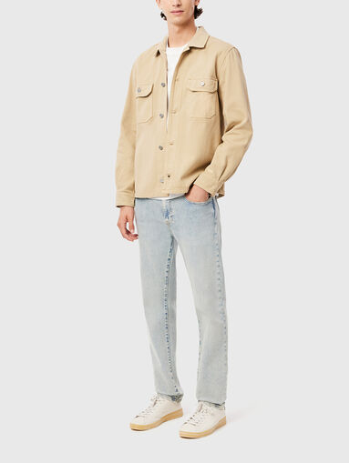 Straight jeans in blue with logo - 4