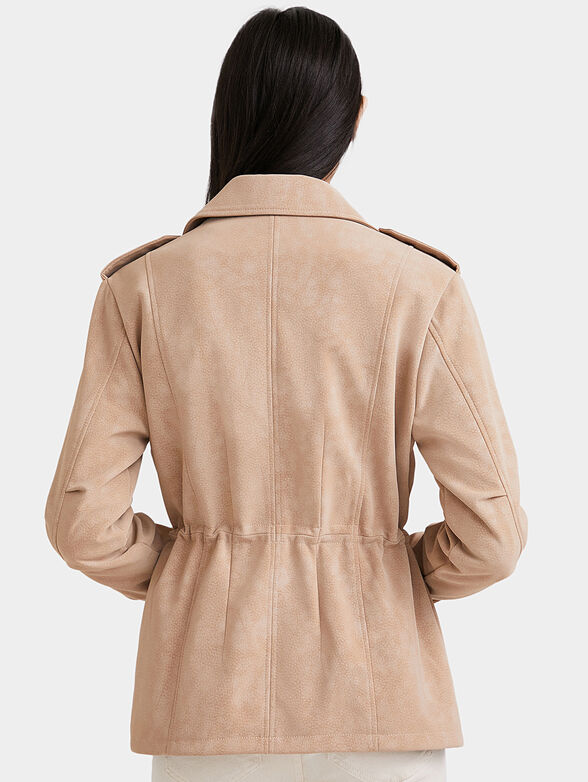 AMAR eco-leather jacket in beige color - 3