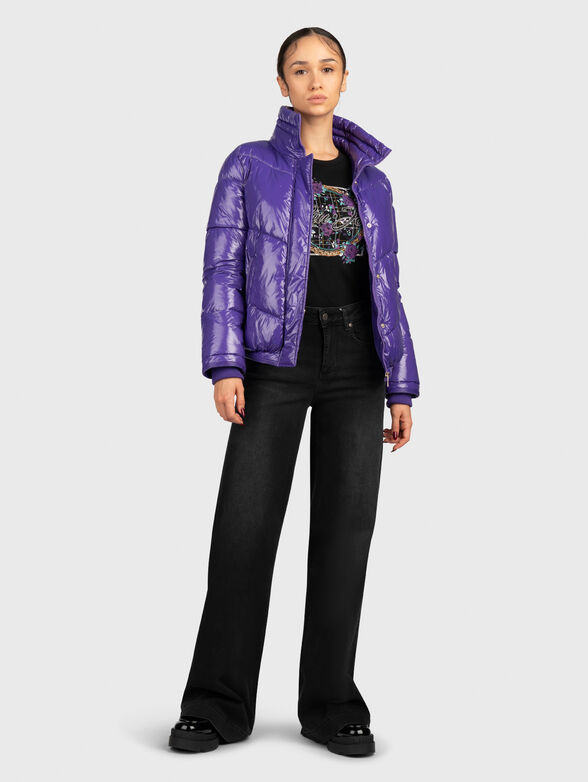 Purple puffer jacket  - 2
