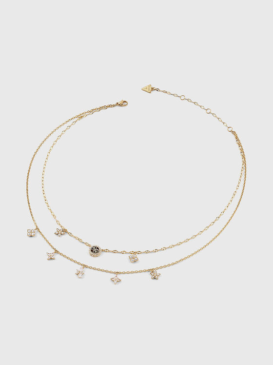 Златисто колие с лого детайл - 1