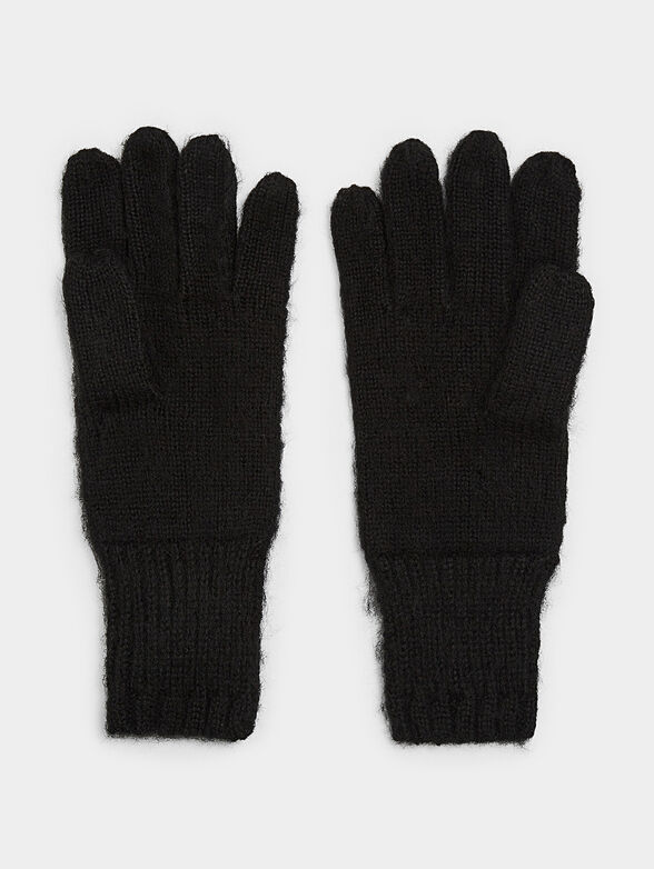 SARAH knitted gloves in black color - 2