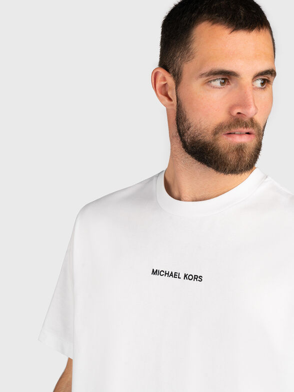 VICTORY cotton T-shirt with oval neckline - 4