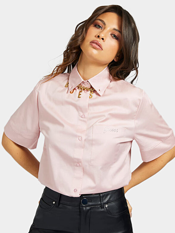 GILBERTA Pink cotton shirt - 1
