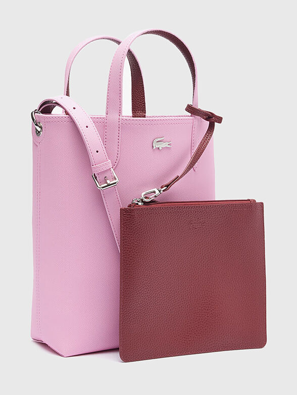 Two-faced bag with a carrier bag and mini logo - 5