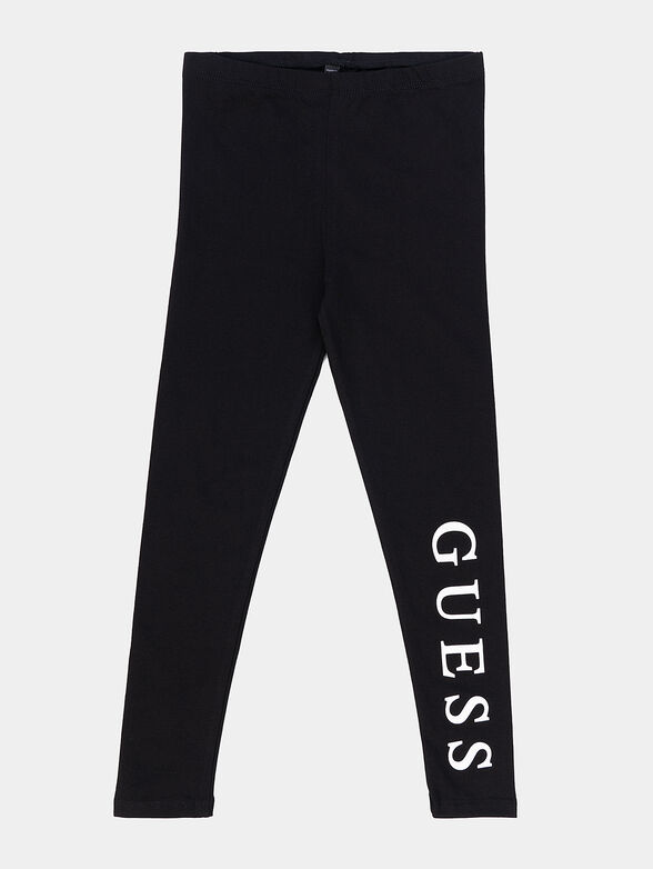 Black leggings with logo - 1