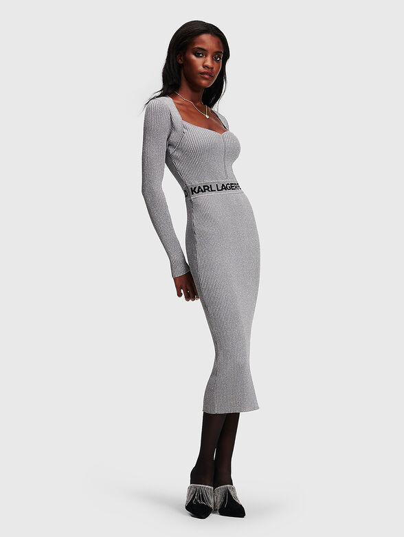 Dress with lurex threads - 1