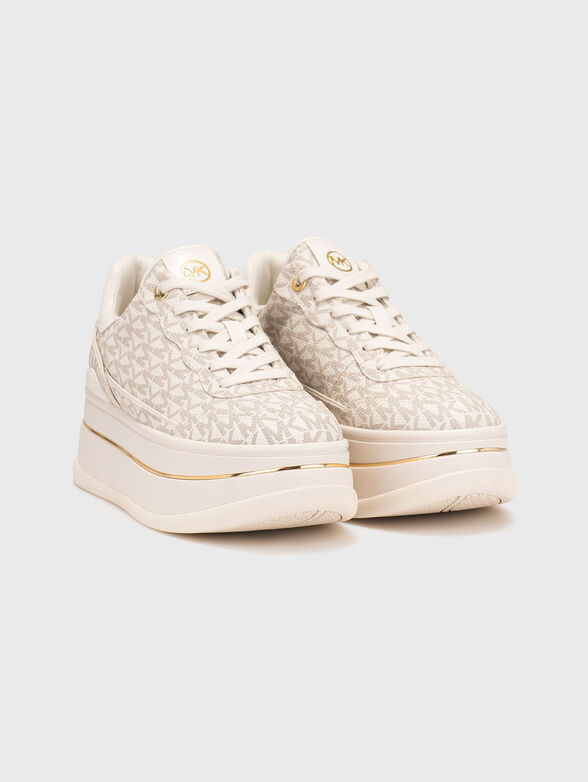 HAYES logo platform sneakers - 2