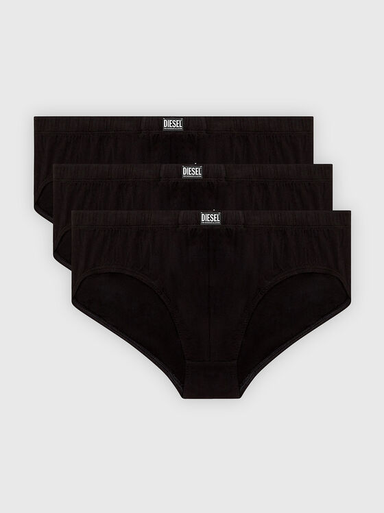 Set of three pairs of briefs in black - 1