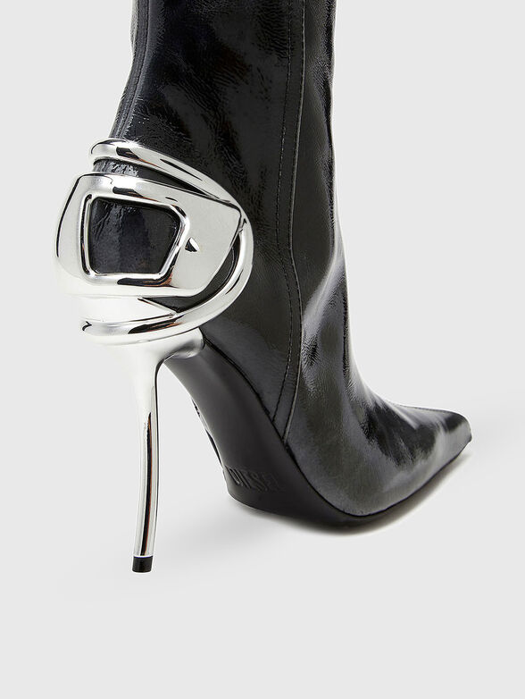 D-TEN&HALF HB leather heeled boots - 5