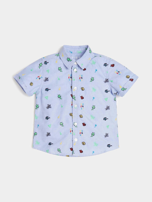 Oxford shirt with embroideries - 1