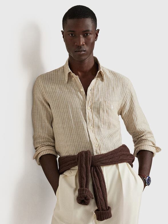 Striped linen shirt - 5