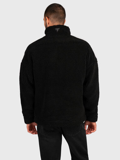 Black jacket with logo motif  - 3