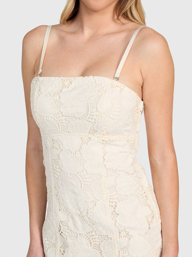 MAISY lace midi dress brand GUESS  Globalbrandsstore.com/en