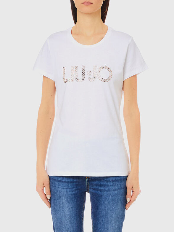 Black glitter logo t-shirt - 1