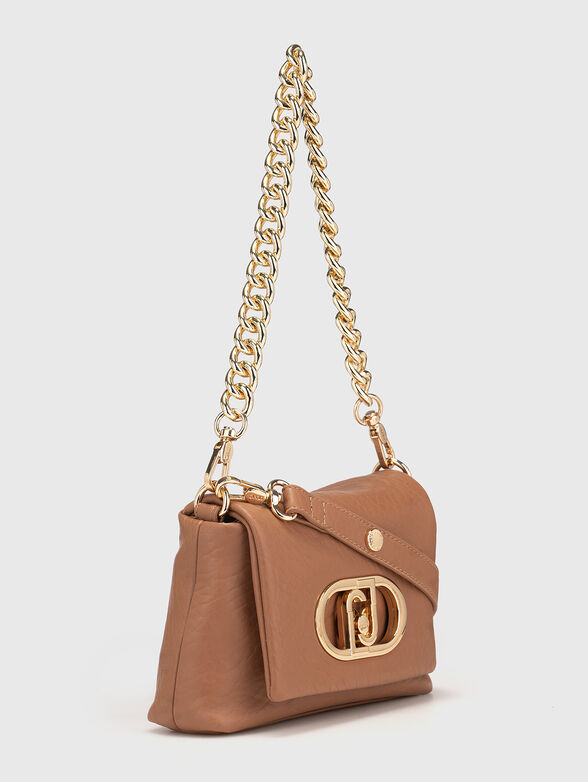 Crossbody bag with gold accents - 4