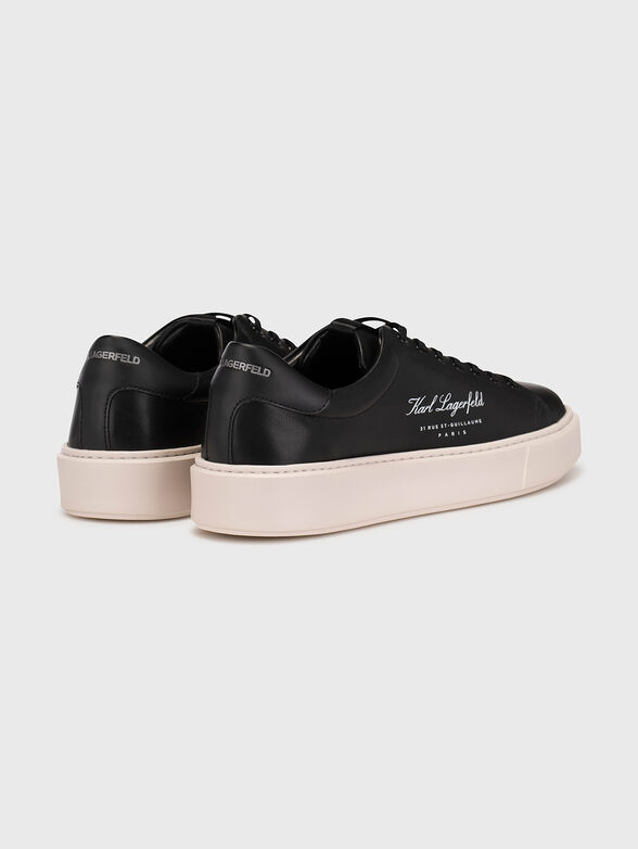 MAXI KUP leather sports shoes in black - 3