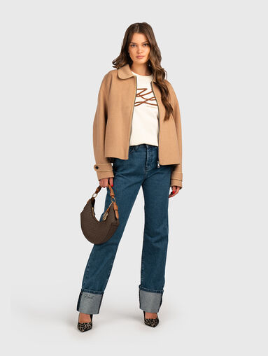 High waisted straight jeans - 5