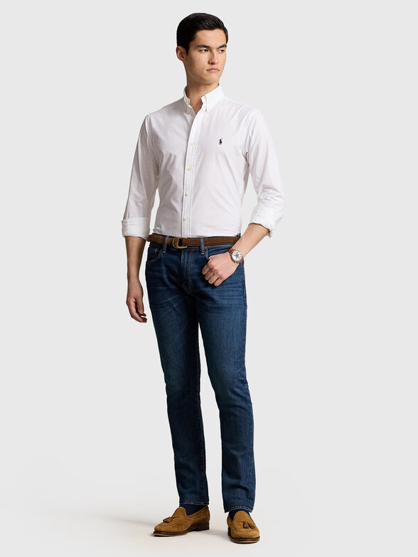 Shirt with contrasting logo embroidery - 2