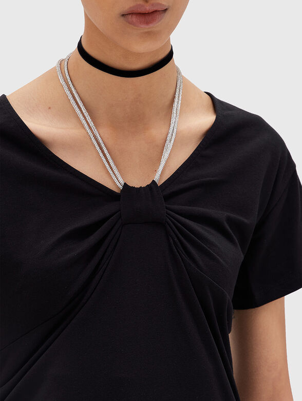 T-shirt with shiny detail - 4
