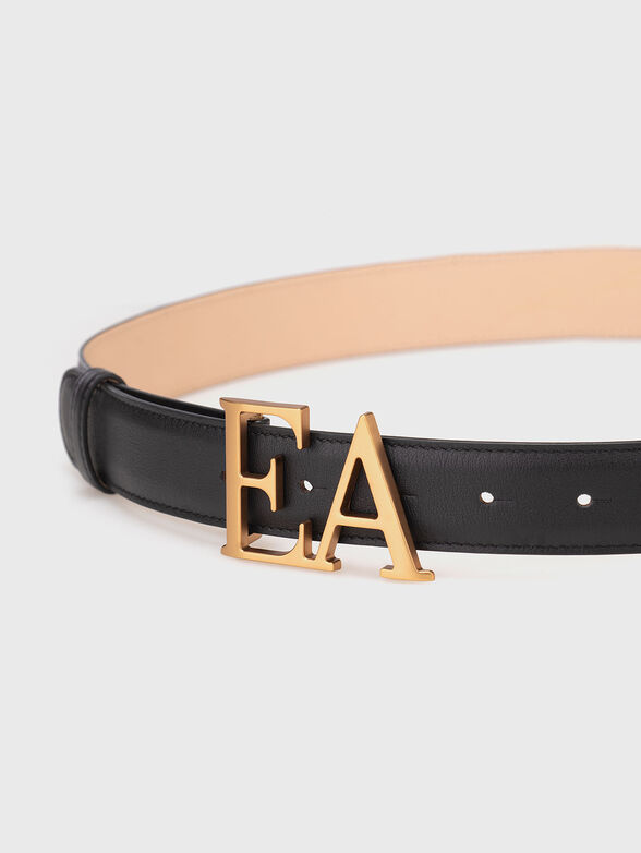 Black belt with accent logo - 2