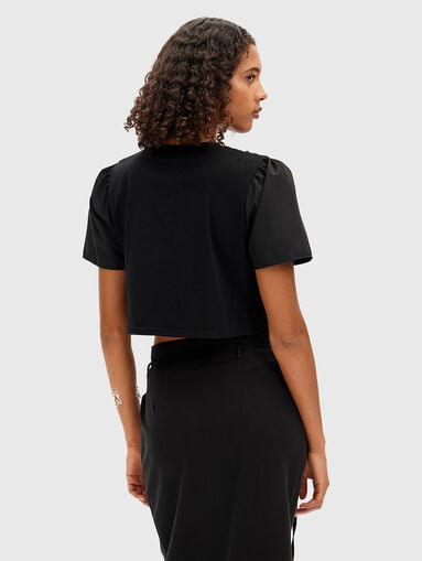 Black cropped top - 3