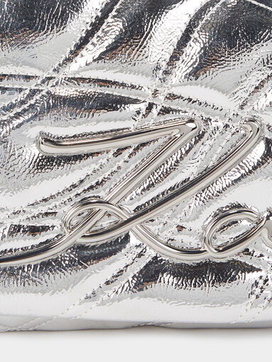 K/SIGNATURE crossbody bag in silver color - 5