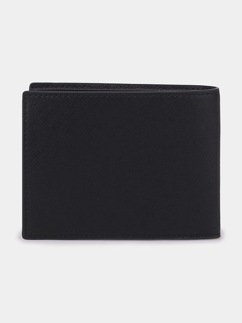 Black wallet with logo detail - 3