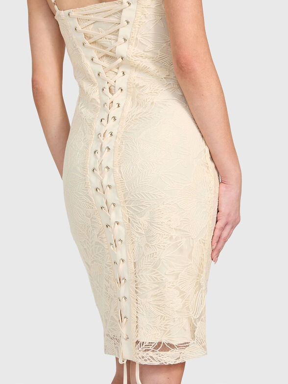 SERENE mini dress with laces - 5