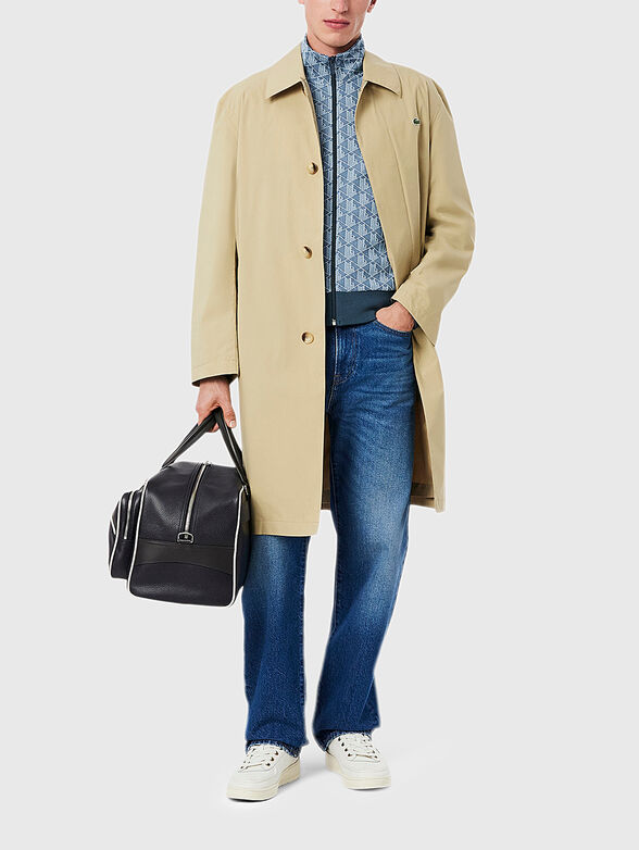 Sweatshirt with monogram print in brown - 2