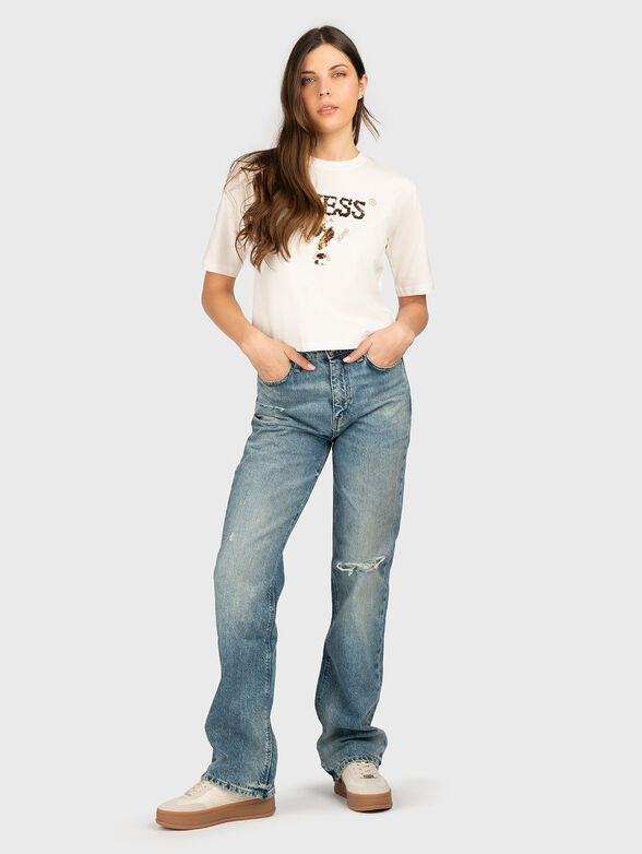 Black T-shirt with sequins - 2