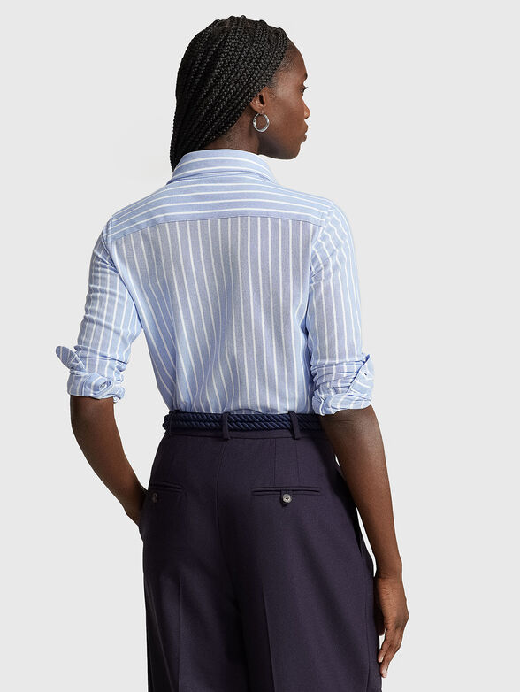 Oxford shirt with striped pattern and logo embroidery - 3
