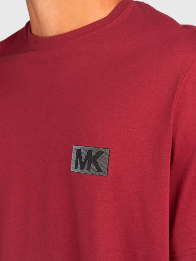 Cotton T-shirt with accent back - 5