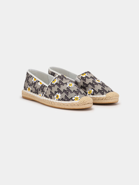 KAMINI Espadrilles with monogram logo print - 2