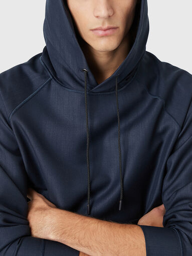 Wool sweatshirt with hood - 5