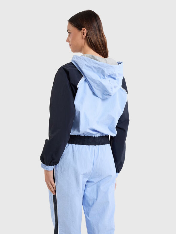 Hooded jacket with color-block effect - 3