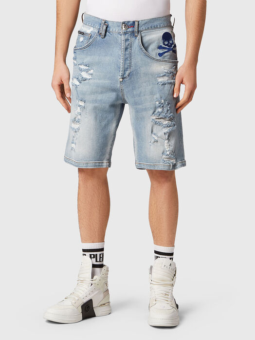 Black denim trousers SKULL&BONES