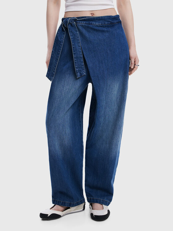 Baggy wrap style jeans - 1