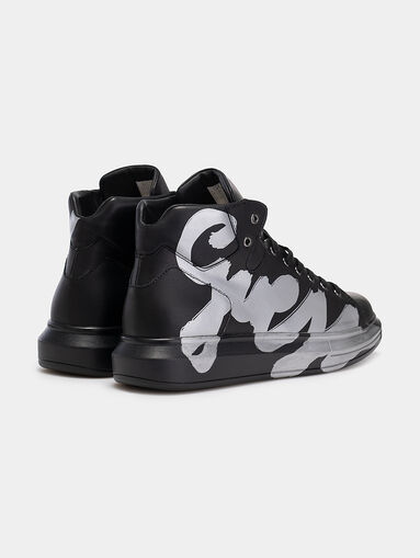 SALERNO High-top sneakers with maxi logo - 3