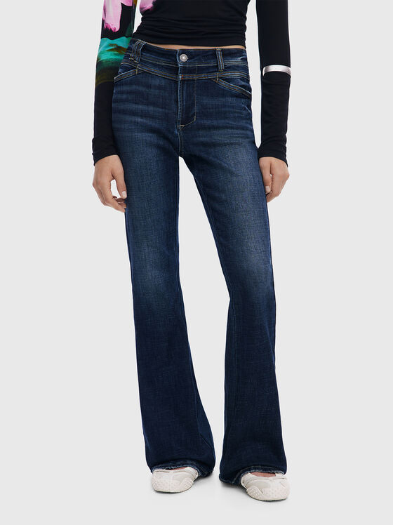 Washed flared jeans - 1