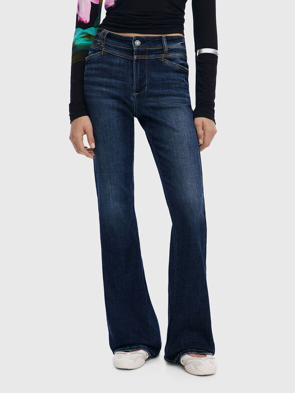 Washed flared jeans - 1