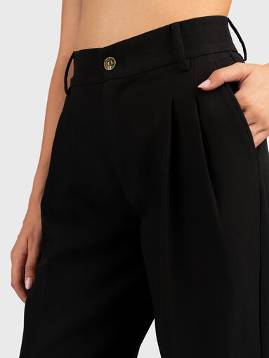 Black trousers with high waist - 4
