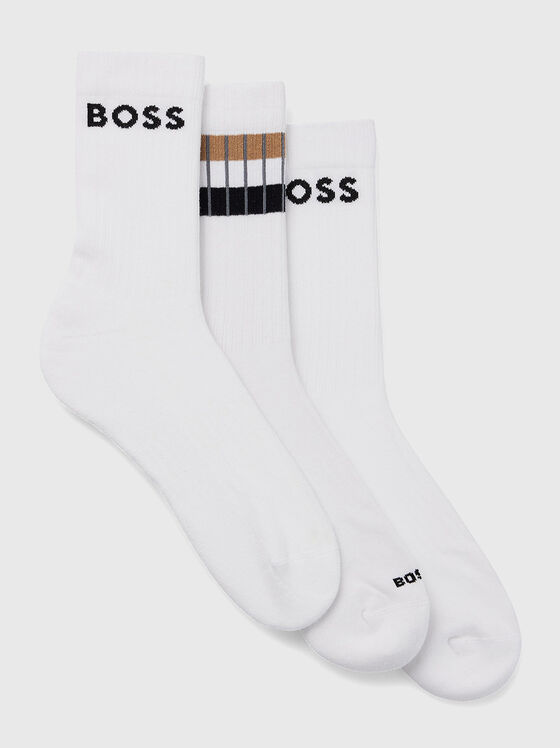 Бели чорапи QS RIB - 1