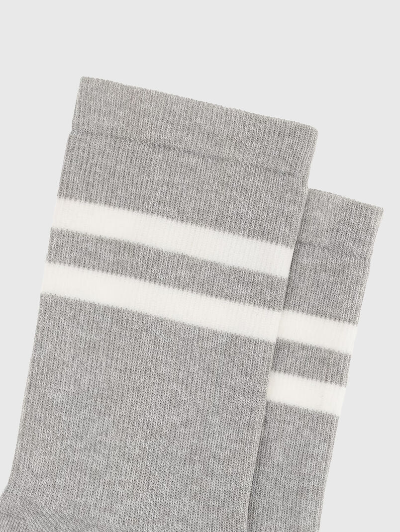 Socks with contrast stripes - 3