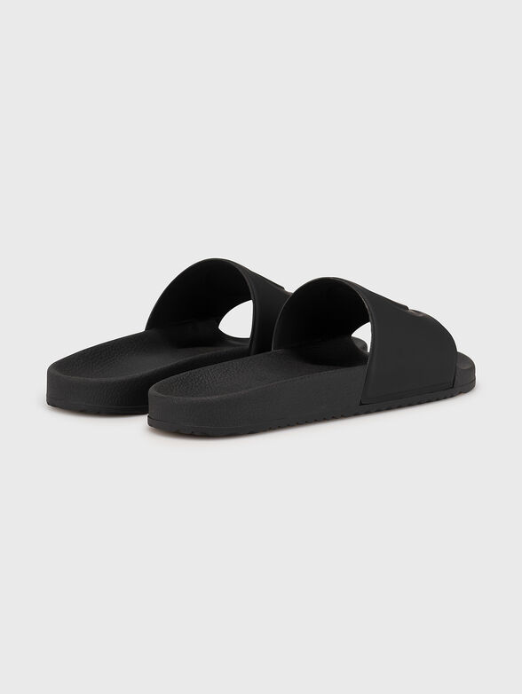 Black beach slides with logo detail - 3