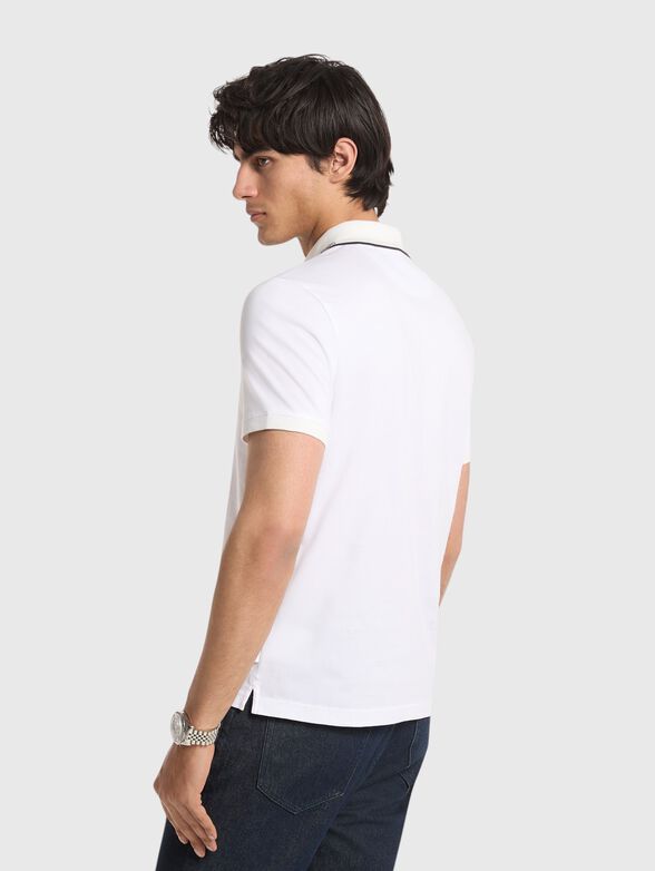 Cotton polo-shirt with logo detail - 2
