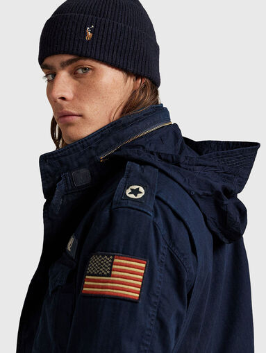 Padded jacket in dark blue - 5