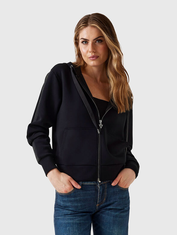 Hooded sweatshirt with zip - 1