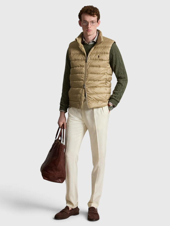 Down vest with two-way zip - 2