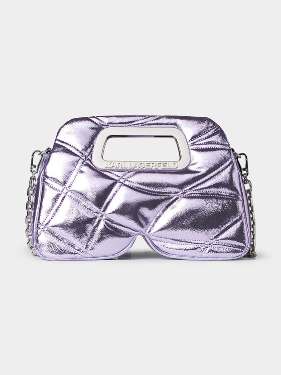 Бляскава чанта K/KLOUD в лилав цвят - 1